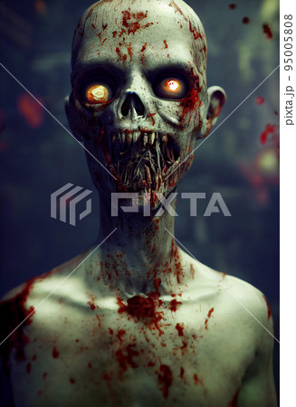 Concept art illustration of zombie horror halloween 95005808
