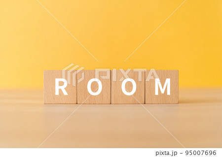 ROOMと書かれたブロック ROOMと書かれたブロック 95007696