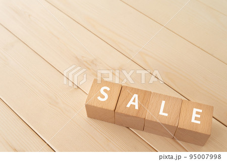 SALEと書かれたブロック SALEと書かれたブロック 95007998