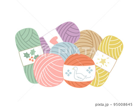 カラフルな毛糸のイラスト 95008645