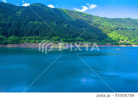 奥秩父もみじ湖　滝沢ダム　初夏の風景 95008786