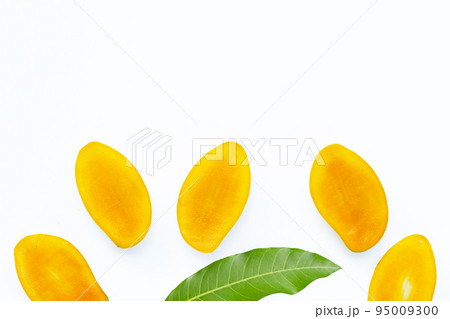 Tropical fruit, Mango on white background. Tropical fruit, Mango on white background. 95009300