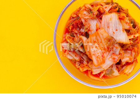 Kimchi, Korean dish of spicy fermented vegetables Kimchi, Korean dish of spicy fermented vegetables 95010074