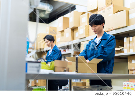 ビジネス　工場　製造　倉庫　流通　運送　梱包 95010446