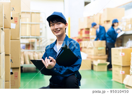 ビジネス　工場　製造　倉庫　流通　運送　梱包 95010450