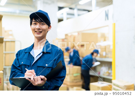 ビジネス　工場　製造　倉庫　流通　運送　梱包 95010452