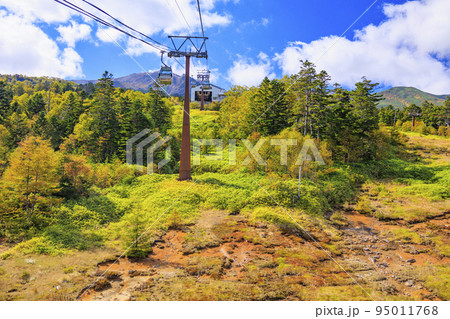 紅葉真っ盛りな御嶽山 ロープウェイ〜8合目 紅葉真っ盛りな御嶽山 ロープウェイ〜8合目 95011768
