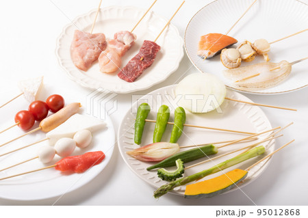 串カツ用の食材の盛り合わせ 95012868