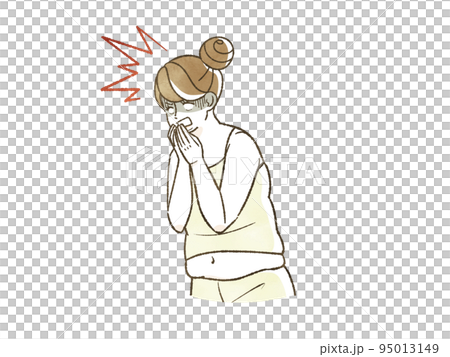 Obese woman in shock Obese woman in shock 95013149