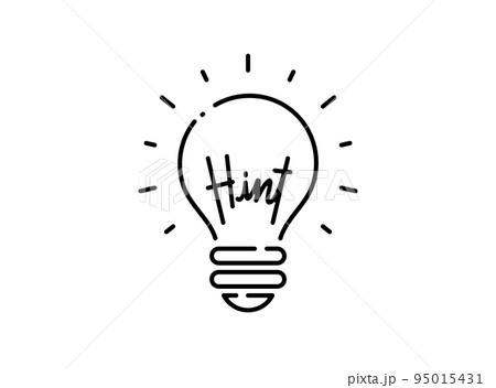 電球 ヒント インスピレーション アイコン 電球 ヒント インスピレーション アイコン 95015431