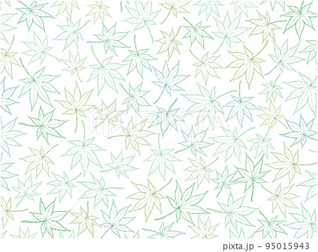 もみじの背景④(一面,緑線画) もみじの背景④(一面,緑線画) 95015943