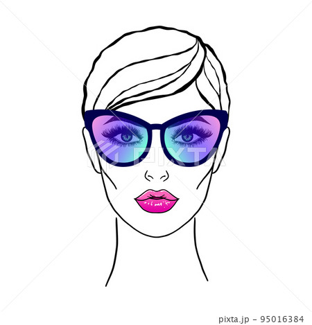 Young woman in sunglasses 95016384