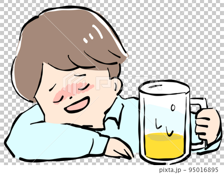 喝酒後心情好的男人 喝酒後心情好的男人 95016895