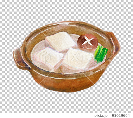 湯豆腐 水彩イラスト 湯豆腐 水彩イラスト 95019664