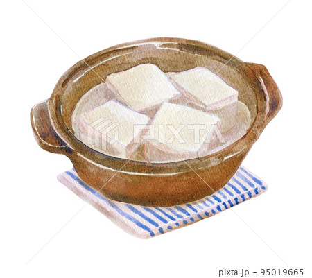 湯豆腐 水彩イラスト 湯豆腐 水彩イラスト 95019665