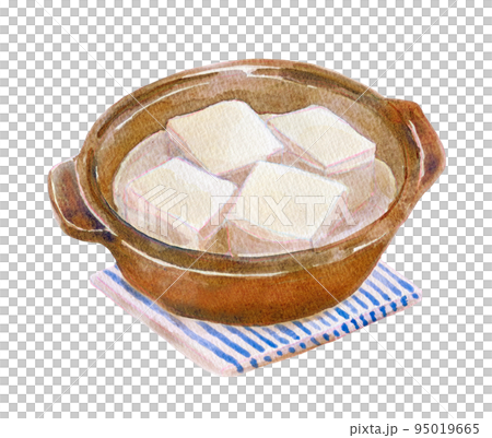 湯豆腐 水彩イラスト 湯豆腐 水彩イラスト 95019665