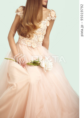 Beautiful woman in wedding dress Beautiful woman in wedding dress 95019792