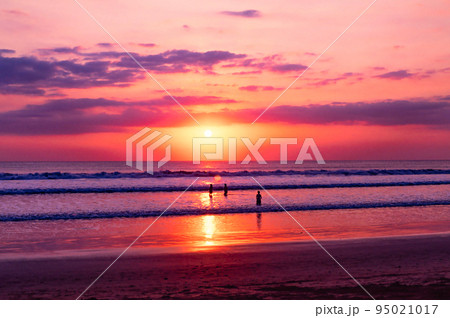 1990年代　バリクタビーチのサンセット 95021017