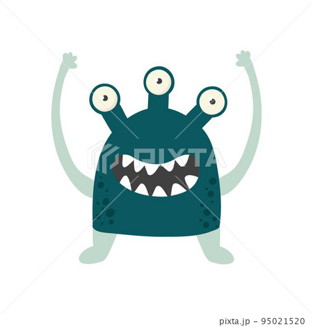 Monster print. Cartoon character design for fashion fabrics, textile graphics, prints Monster print. Cartoon character design for fashion fabrics, textile graphics, prints 95021520