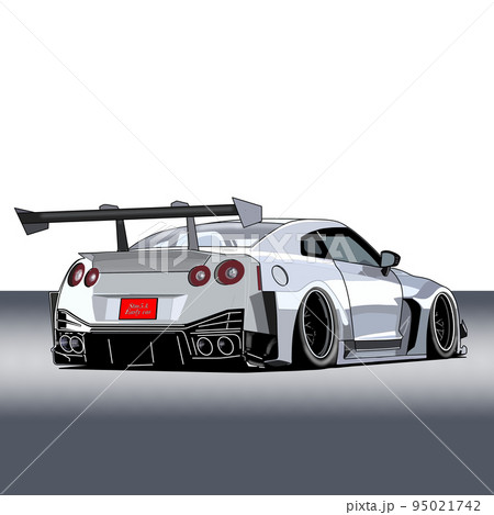 スポーツカー　クルマ　イラスト　背景 95021742