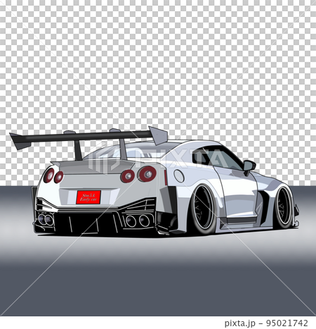 スポーツカー　クルマ　イラスト　背景 95021742