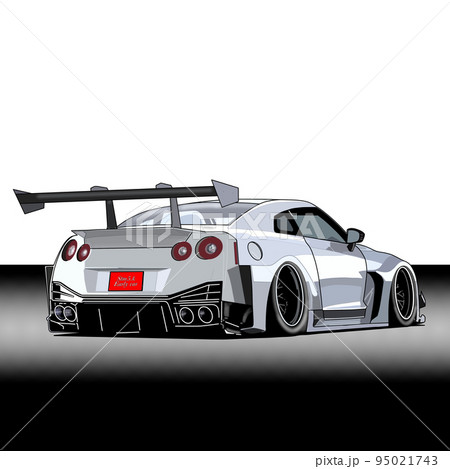 スポーツカー　クルマ　イラスト　背景 95021743