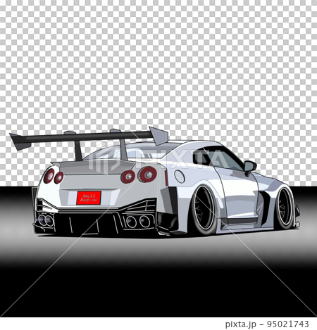 スポーツカー　クルマ　イラスト　背景 95021743