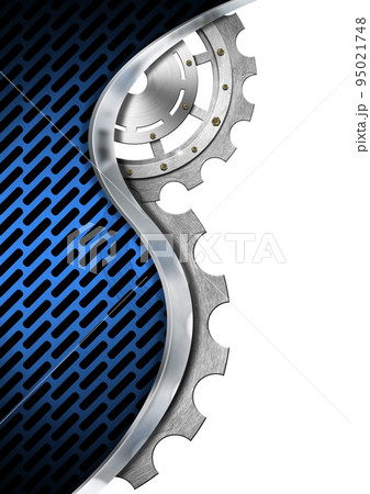 Industrial Background with Metal Grate and Gears Isolated on White Background Industrial Background with Metal Grate and Gears Isolated on White Background 95021748