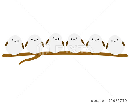 密集するシマエナガのアイコン 密集するシマエナガのアイコン 95022750