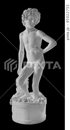 Ancient statue. Bacchus sculpture of Lorenzo Bartolini in the State Hermitage Museum. Masterpiece isolated photo with clipping path 95022755