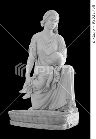 Ancient statue. The Mother of Moses sculpture of Heinrich Imhoff in the State Hermitage Museum. Masterpiece isolated photo with clipping path Ancient statue. The Mother of Moses sculpture of Heinrich Imhoff in the State Hermitage Museum. Masterpiece isolated photo with clipping path 95022768