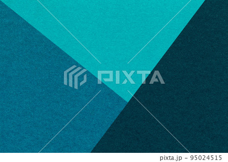 Texture of craft navy blue, cerulean and cyan shade color paper background, macro. Vintage abstract cardboard. 95024515
