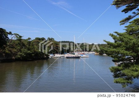 日本三景　松島　湾内の風景 95024746