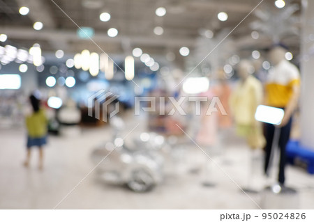 Abstract blur interior background or defocused shopping mall of department store. 95024826