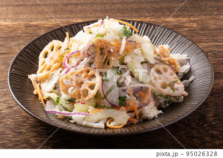 レンコンと香味野菜のサラダ 95026328