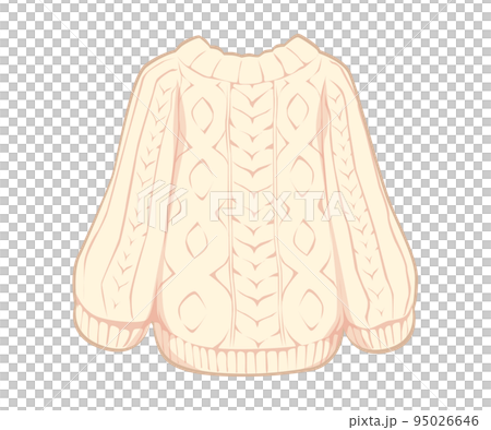 Knitted sweater illustration 95026646