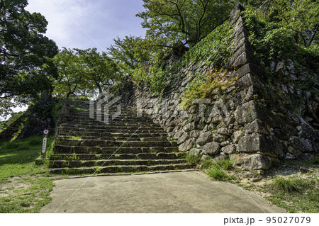 洲本城跡　本丸大石段　兵庫県洲本市 95027079