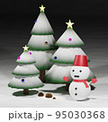 雪だるまとツリー 95030368