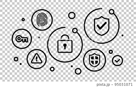 Security icon set vector illustration 95031071