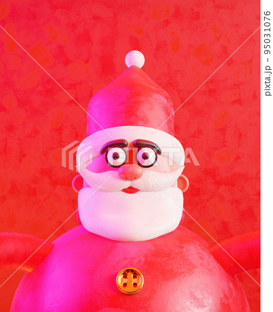 Santa Claus clay portrait 95031076