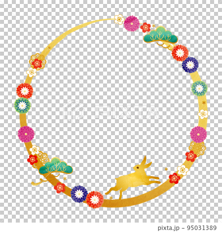 Year of the Rabbit-New Year's card material frame 3 Year of the Rabbit-New Year's card material frame 3 95031389