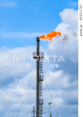 A torch burning associated gas. Gorenje surplus 95031707