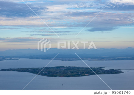 島根半島枕木山から見る大根島 島根半島枕木山から見る大根島 95031740