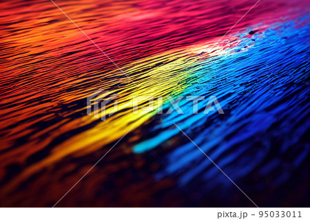 Abstract Colorful paint splashing isolated background. 95033011