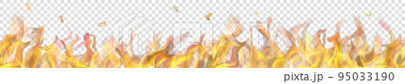 Long fire flame with horizontal repeat 95033190
