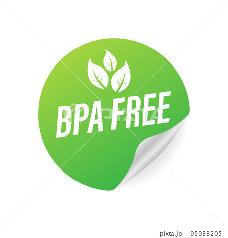 Green colored BPA free emblems, badge, logo, icon. Vector stock illustration. Green colored BPA free emblems, badge, logo, icon. Vector stock illustration. 95033205