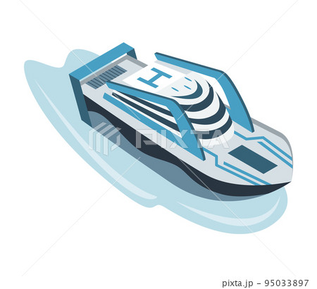 Commercial ship isometric icon. Water transport. 3d sea marine business shipment, shipping freight ocean transportation Commercial ship isometric icon. Water transport. 3d sea marine business shipment, shipping freight ocean transportation 95033897