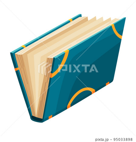 Old open book. Wisdom or education concept. Vintage library design element. Ancient writing stationery symbol for poetry work or education Old open book. Wisdom or education concept. Vintage library design element. Ancient writing stationery symbol for poetry work or education 95033898