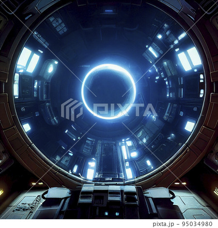 Space Station Futuristic Interior Space Station Futuristic Interior 95034980