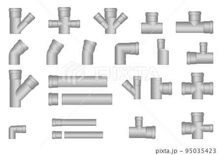 PVC sewer pipes for water supply systems, underground wiring. 95035423